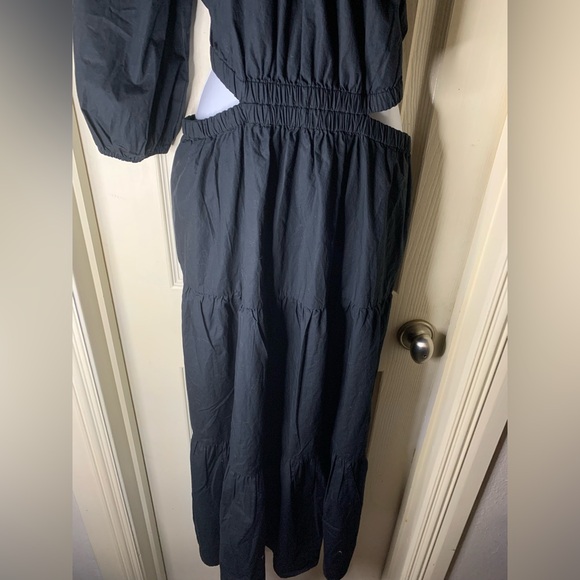 The Drop Women's April One Shoulder Cut-Out Tiered Midi Dress - Picture 8 of 10